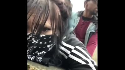 Masked fuck toy gets fucked in public during quarantine