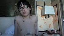 Goth Charlotte Sarte fucking and sucking in Vegas Hotel Room