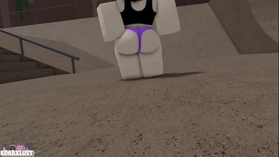 KORAXLUST RR34 – Emo girl flashes you in a skatepark then rides you